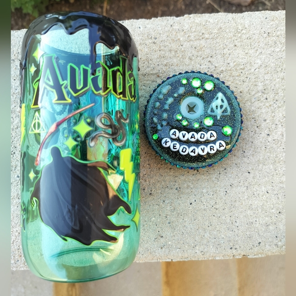Handmade Other - Harry Potter Themed Glass Tumbler